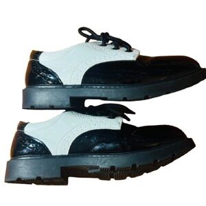 Classic Black and White Kids Shoes